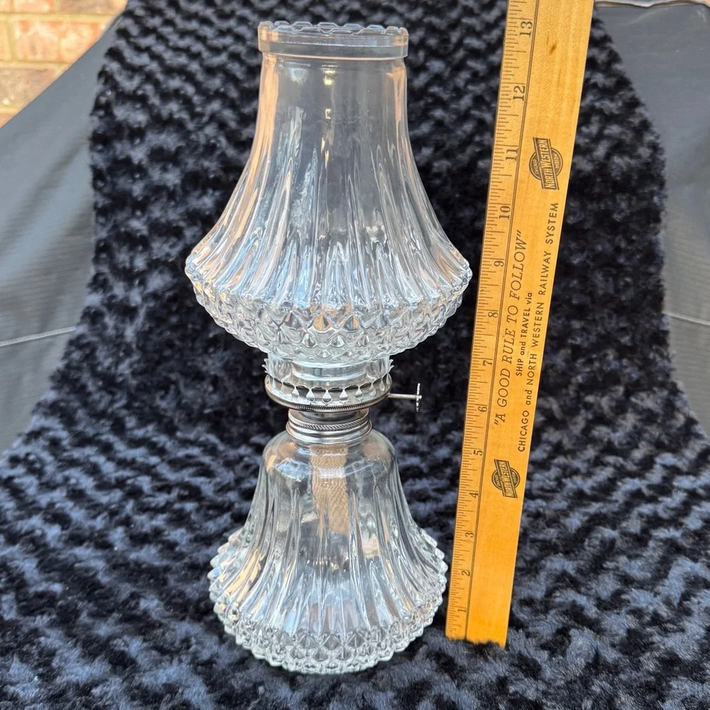 💖 Lamplight Farms NEW Elegant Clear Glass Lamp